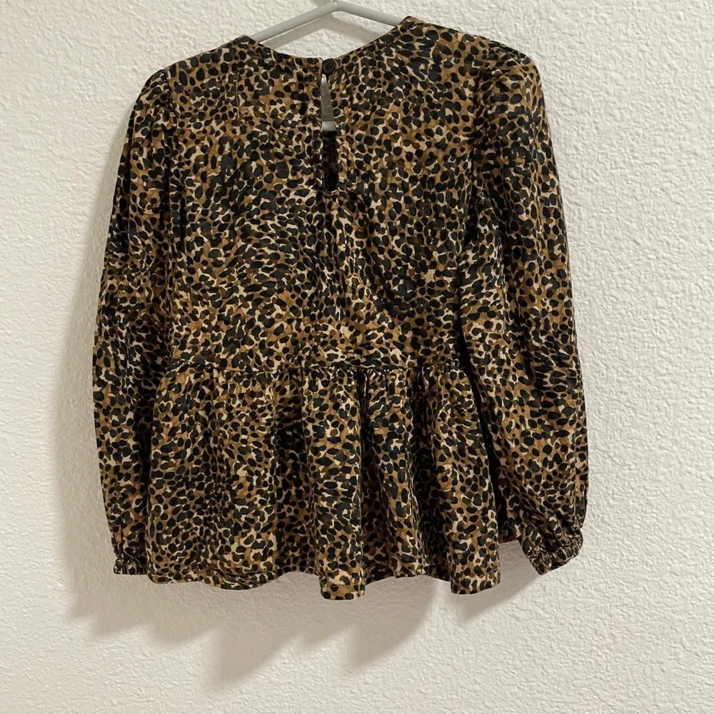 Old Navy kids Leopard Print Top